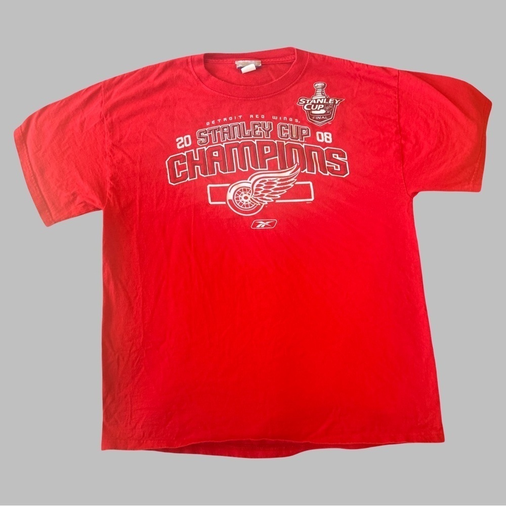 DETROIT RED WINGS Y2K Official Stanley Cup Champions Tee